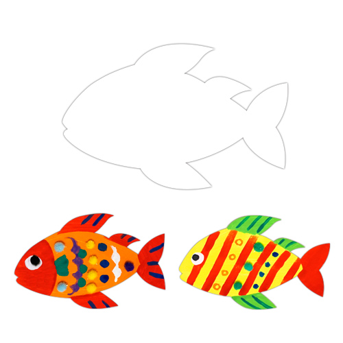 KA미술재료  모양종이 - 물고기
